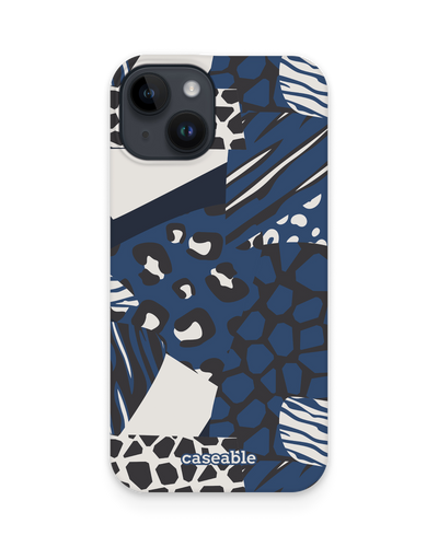 Animal Print Patchwork Hard Shell Phone Case for Apple iPhone 15