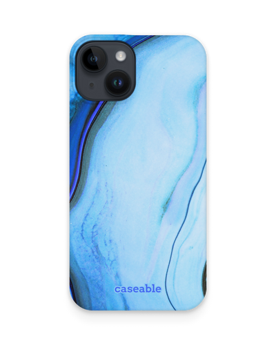 Cool Blues Hard Shell Phone Case for Apple iPhone 15