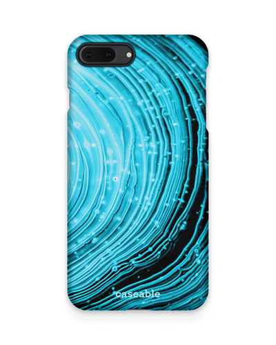 Turquoise Ripples Hard Shell Phone Case Apple iPhone 7 Plus, Apple iPhone 8 Plus