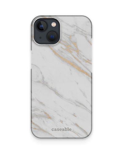 Gold Marble Elegance Hard Shell Phone Case Apple iPhone 13