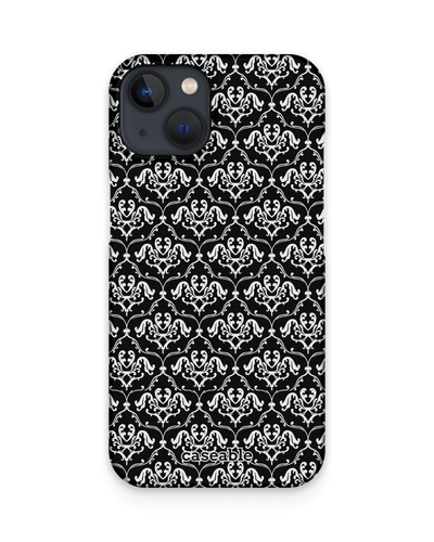 Black French Lillies Hard Shell Phone Case Apple iPhone 13