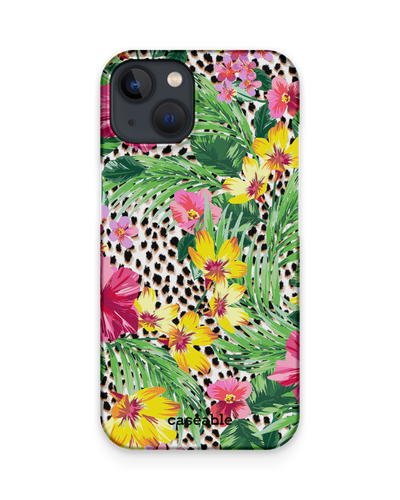 Tropical Cheetah Hard Shell Phone Case Apple iPhone 13
