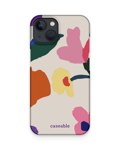 Handpainted Blooms Hard Shell Phone Case Apple iPhone 13