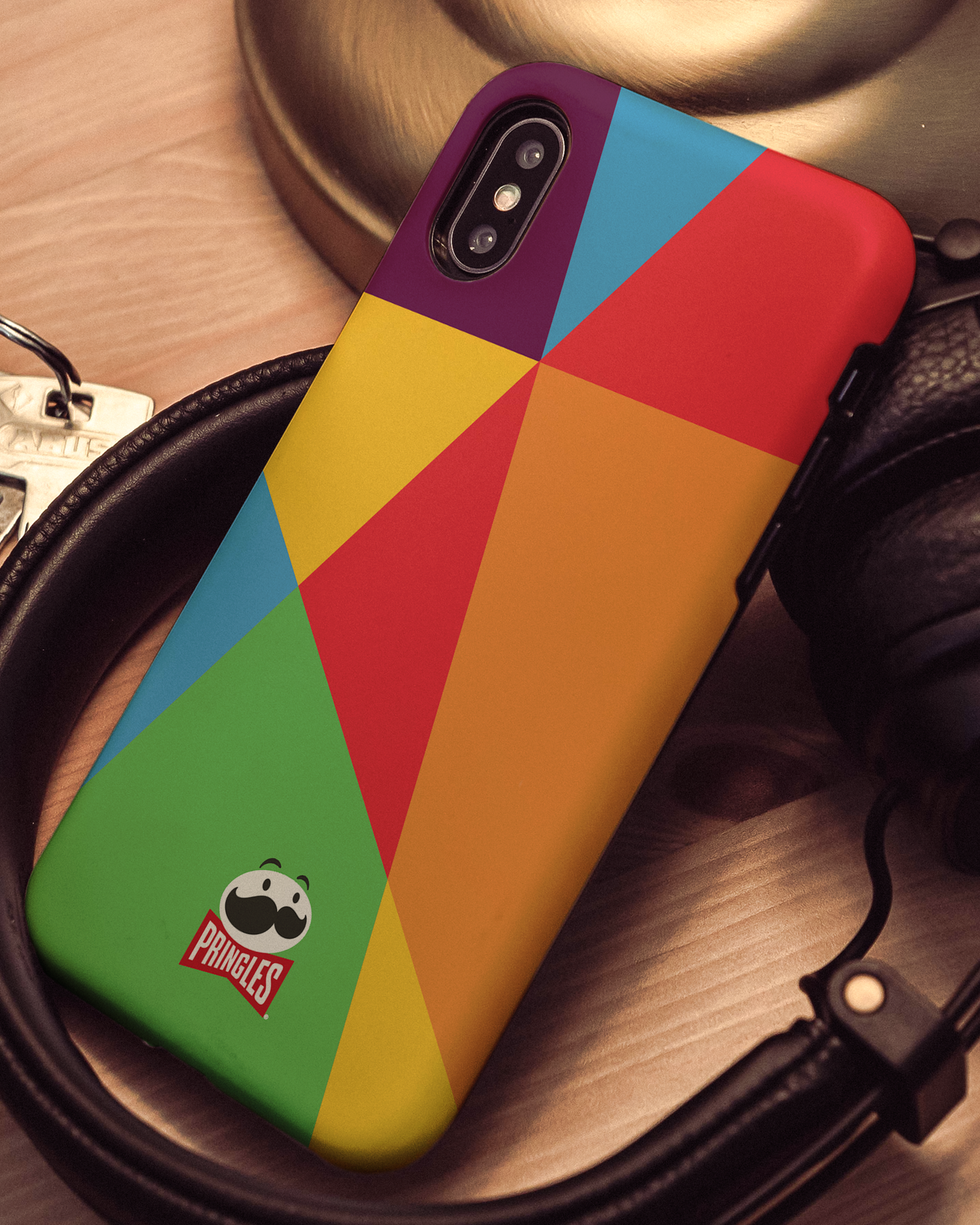 Pringles Abstract Hard Shell Phone Case Apple iPhone X, Apple iPhone XS: Mood Shot