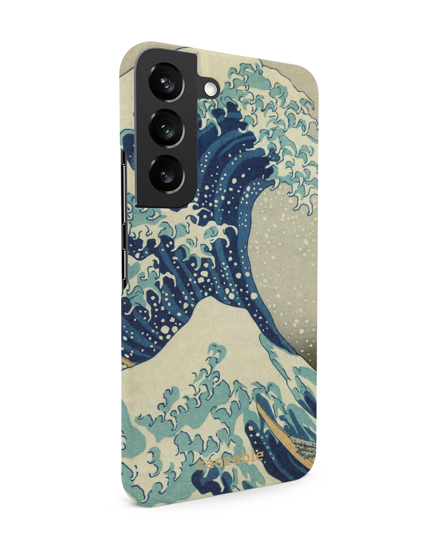 Great Wave Off Kanagawa By Hokusai Hard Shell Phone Case Samsung Galaxy S22 5G: View from the left side