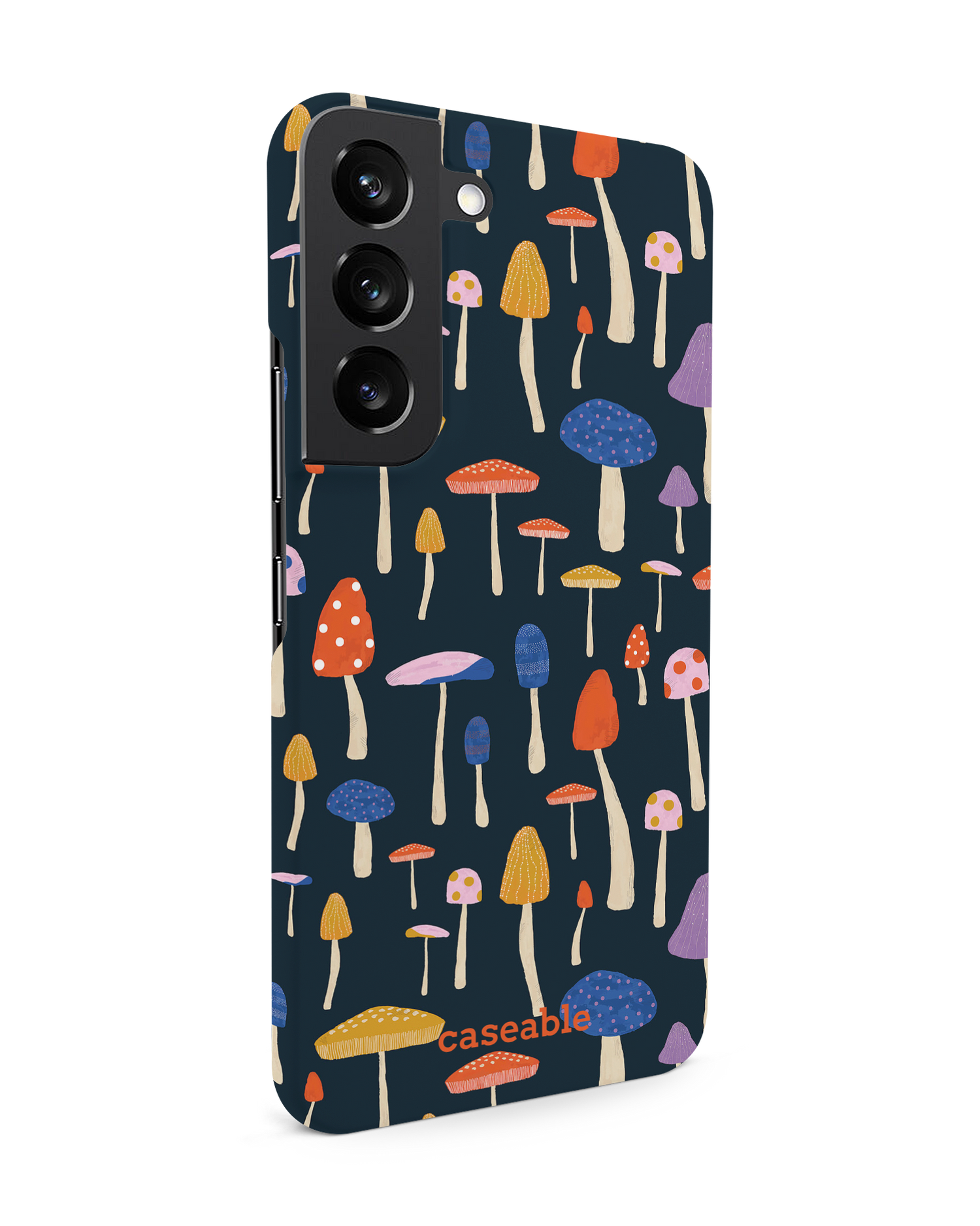 Mushroom Delights Hard Shell Phone Case Samsung Galaxy S22 5G: View from the left side