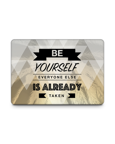 Be Yourself Laptop Skin for 13 inch Apple MacBooks: Front View
