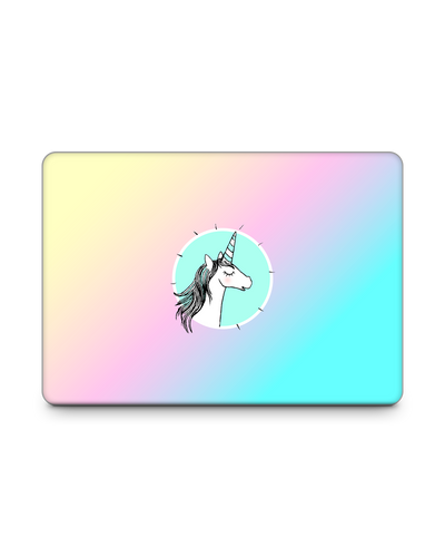 Happiness Unicorn Laptop Skin for 13 inch Apple MacBooks: Front View