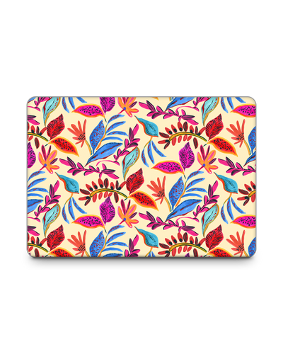 Painterly Spring Leaves Laptop Skin for 13 inch Apple MacBooks: Front View