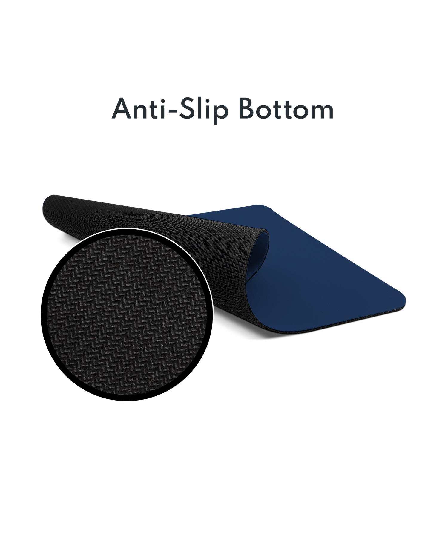 NAVY Mouse Pad with Non-slip Underside