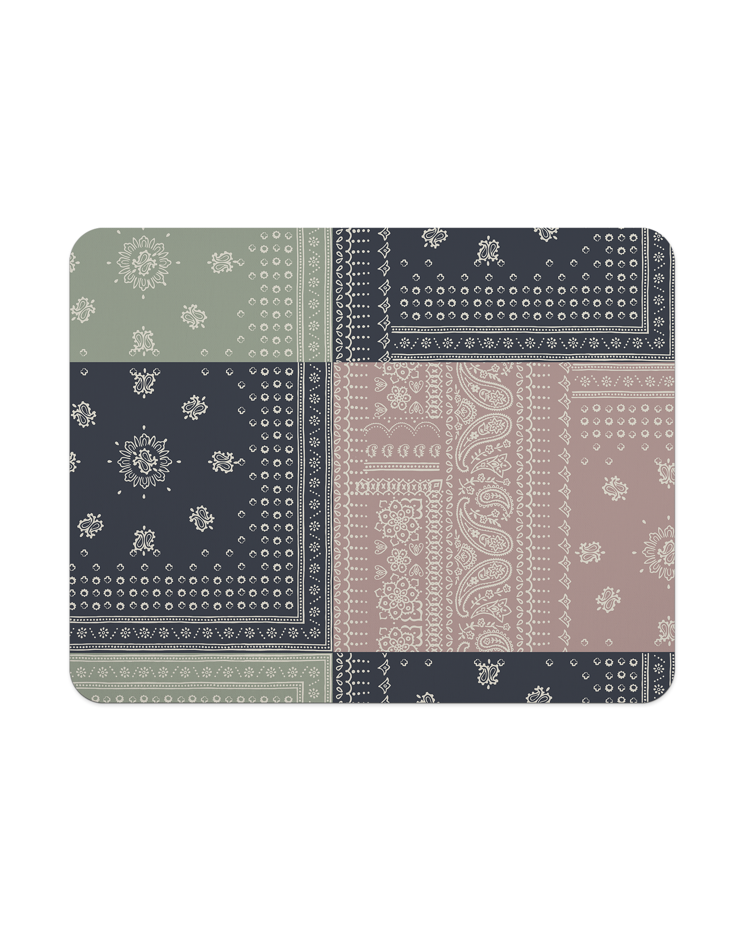 Bandana Patchwork Mouse Pad from Top