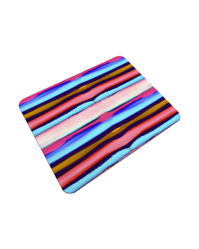 Watercolor Stripes Mouse Pad