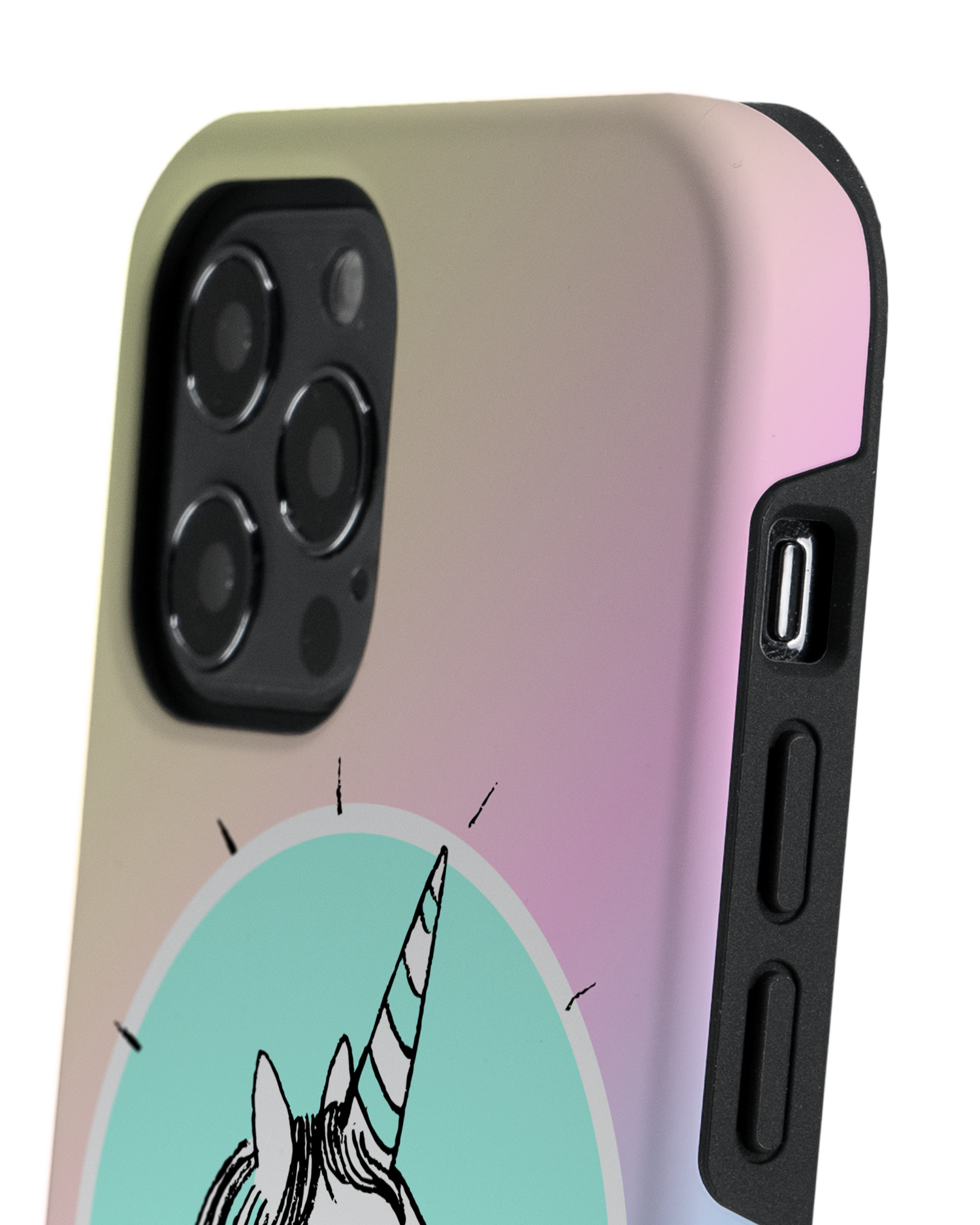 Happiness Unicorn Premium Phone Case Apple iPhone 12, Apple iPhone 12 Pro: Detail Shot 2