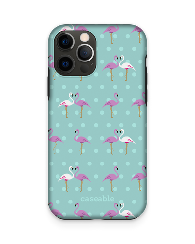 Two Flamingos Premium Phone Case Apple iPhone 12, Apple iPhone 12 Pro
