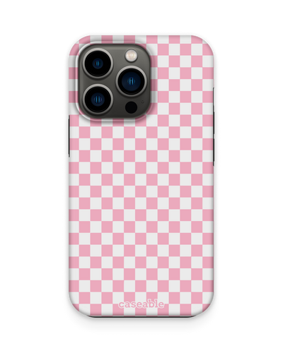 Pink Checkerboard Premium Phone Case Apple iPhone 13 Pro