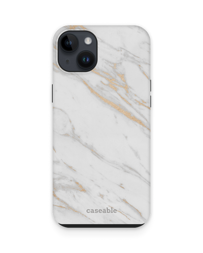 Gold Marble Elegance Premium Phone Case for Apple iPhone 15 Plus