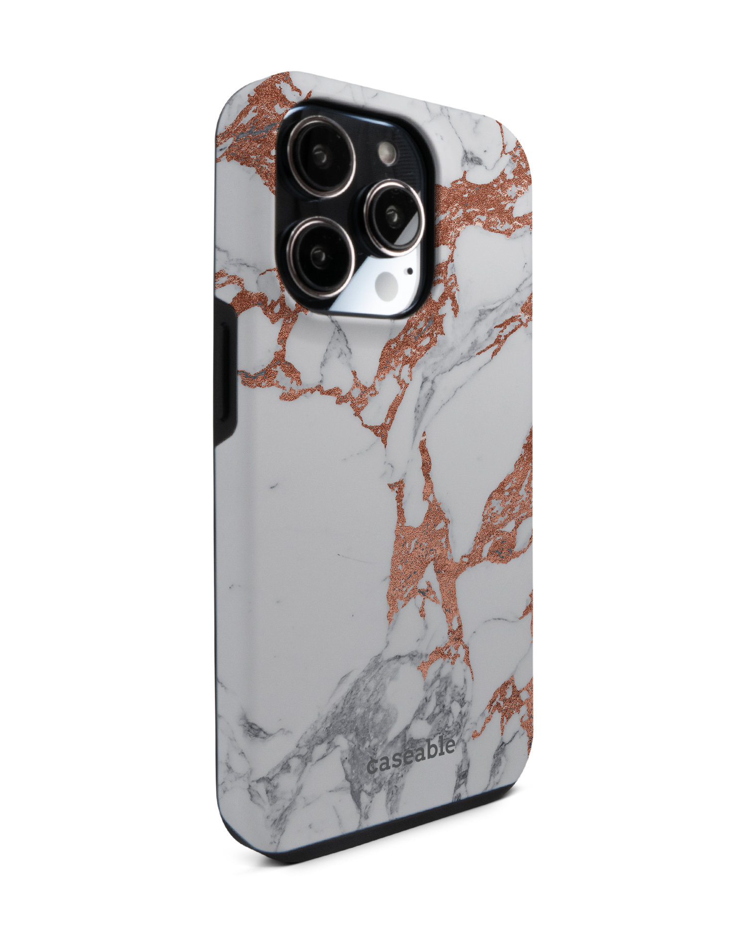 Marble Mix Premium Phone Case for Apple iPhone 14 Pro: View from the left side
