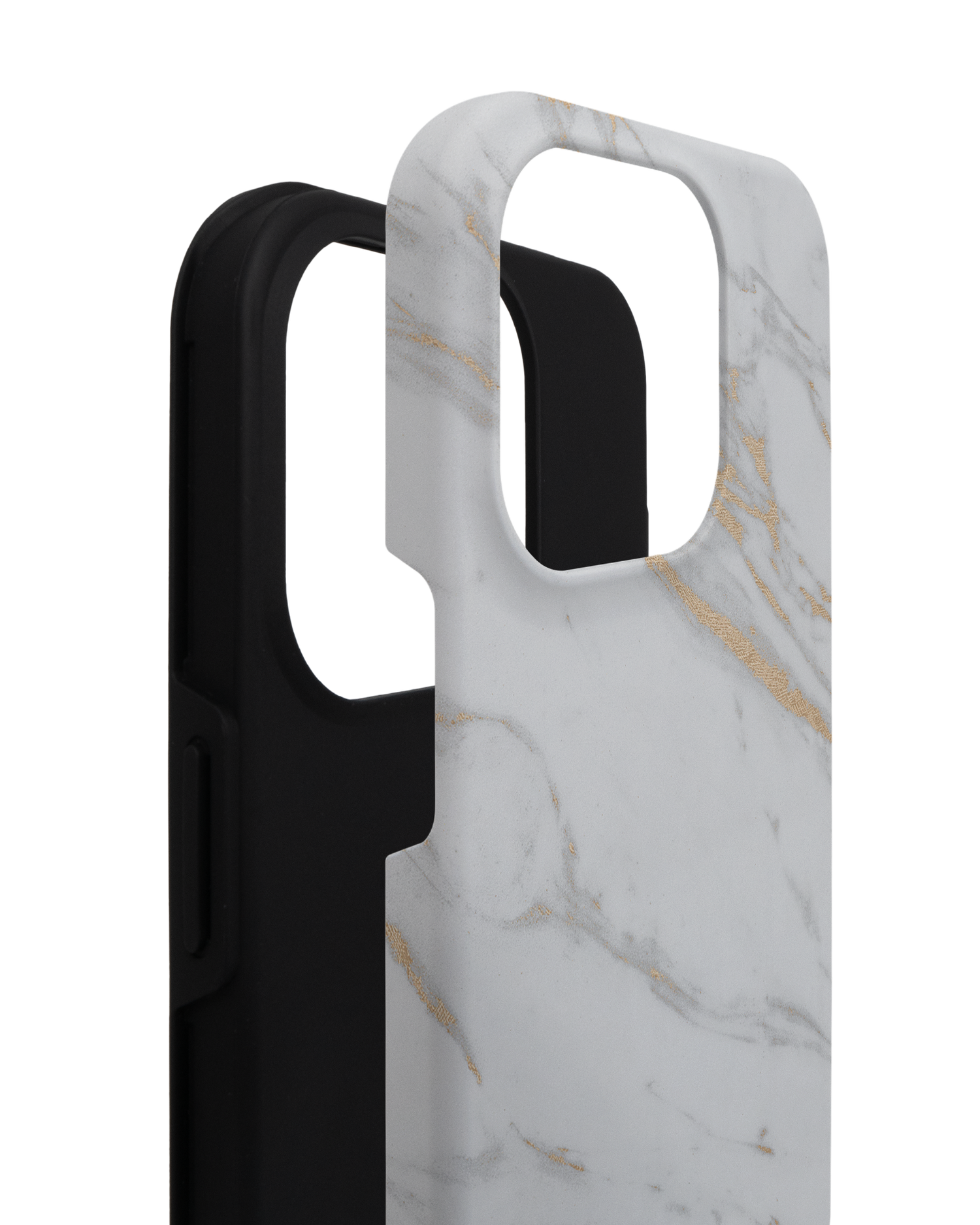 Gold Marble Elegance Premium Phone Case for Apple iPhone 14 Pro consisting of 2 parts