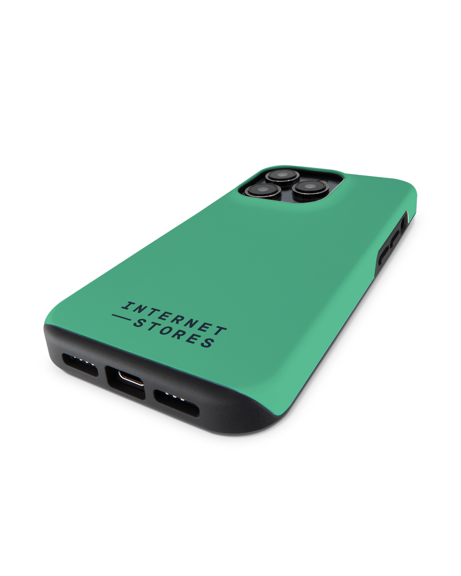 ISG Neon Green Premium Phone Case for Apple iPhone 14 Pro: Lying