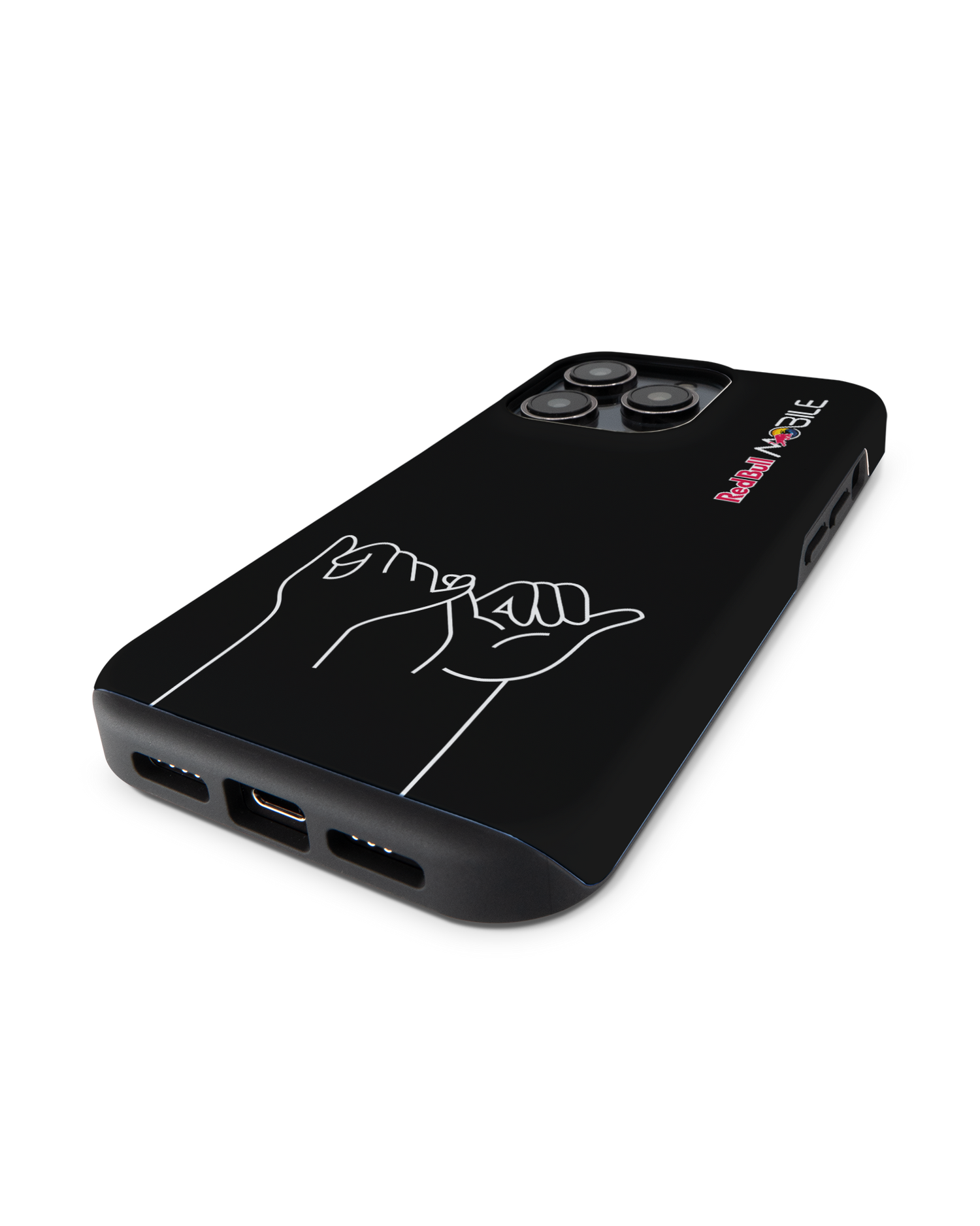 Red Bull MOBILE Black Premium Phone Case Apple iPhone 14 Pro