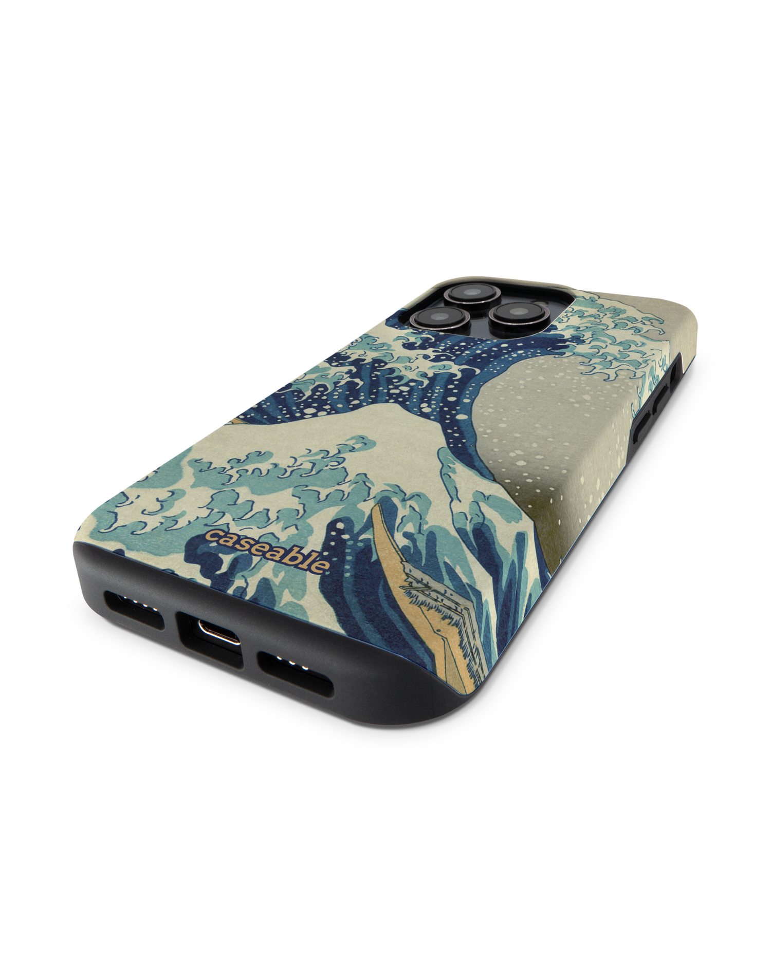 Great Wave Off Kanagawa By Hokusai Premium Phone Case for Apple iPhone 14 Pro: Lying