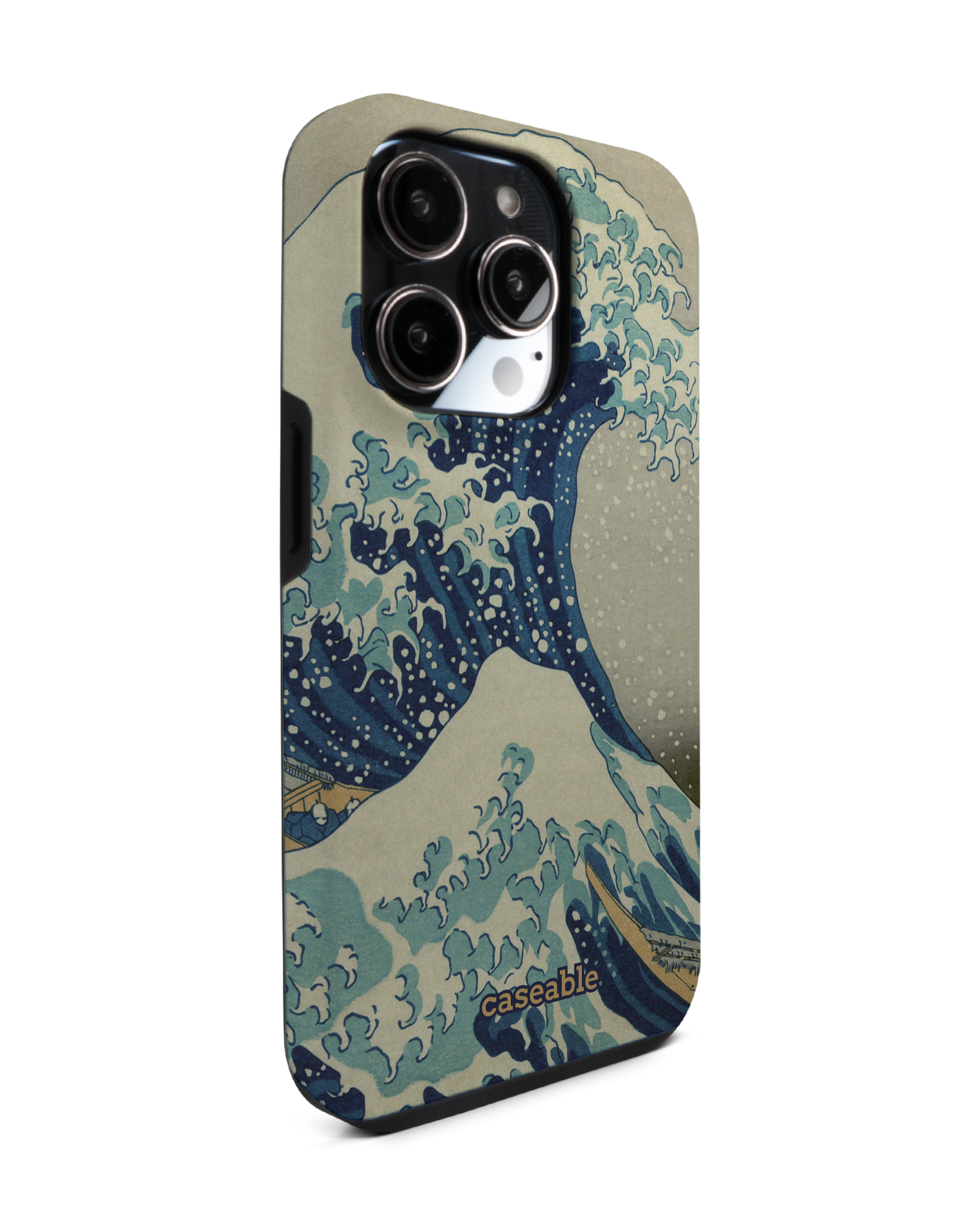Great Wave Off Kanagawa By Hokusai Premium Phone Case for Apple iPhone 14 Pro: View from the left side