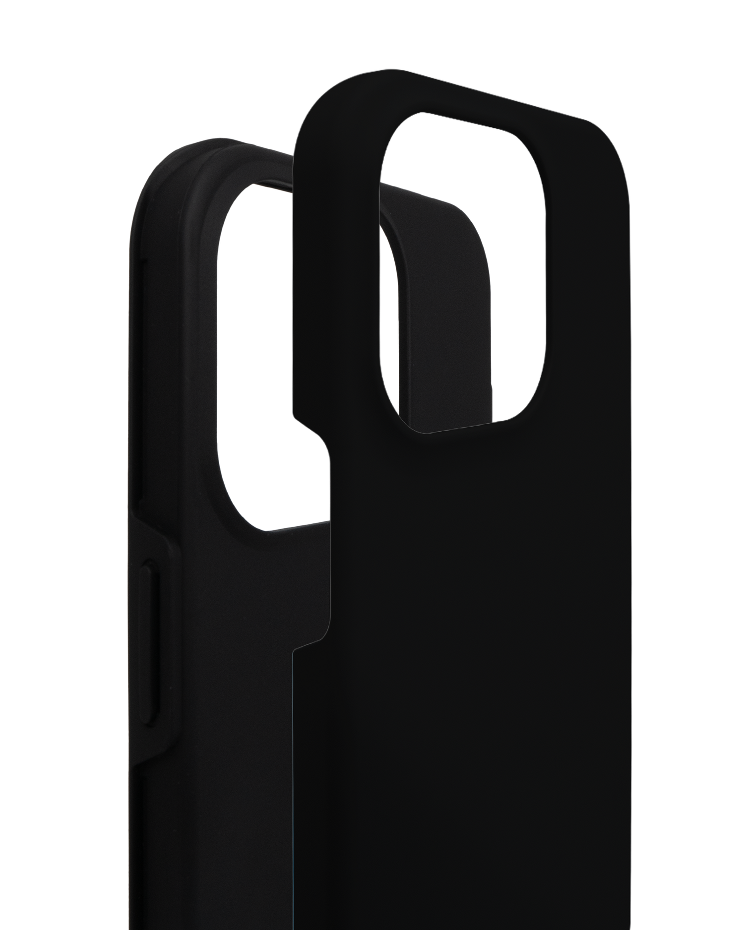 BLACK Premium Phone Case for Apple iPhone 14 Pro consisting of 2 parts