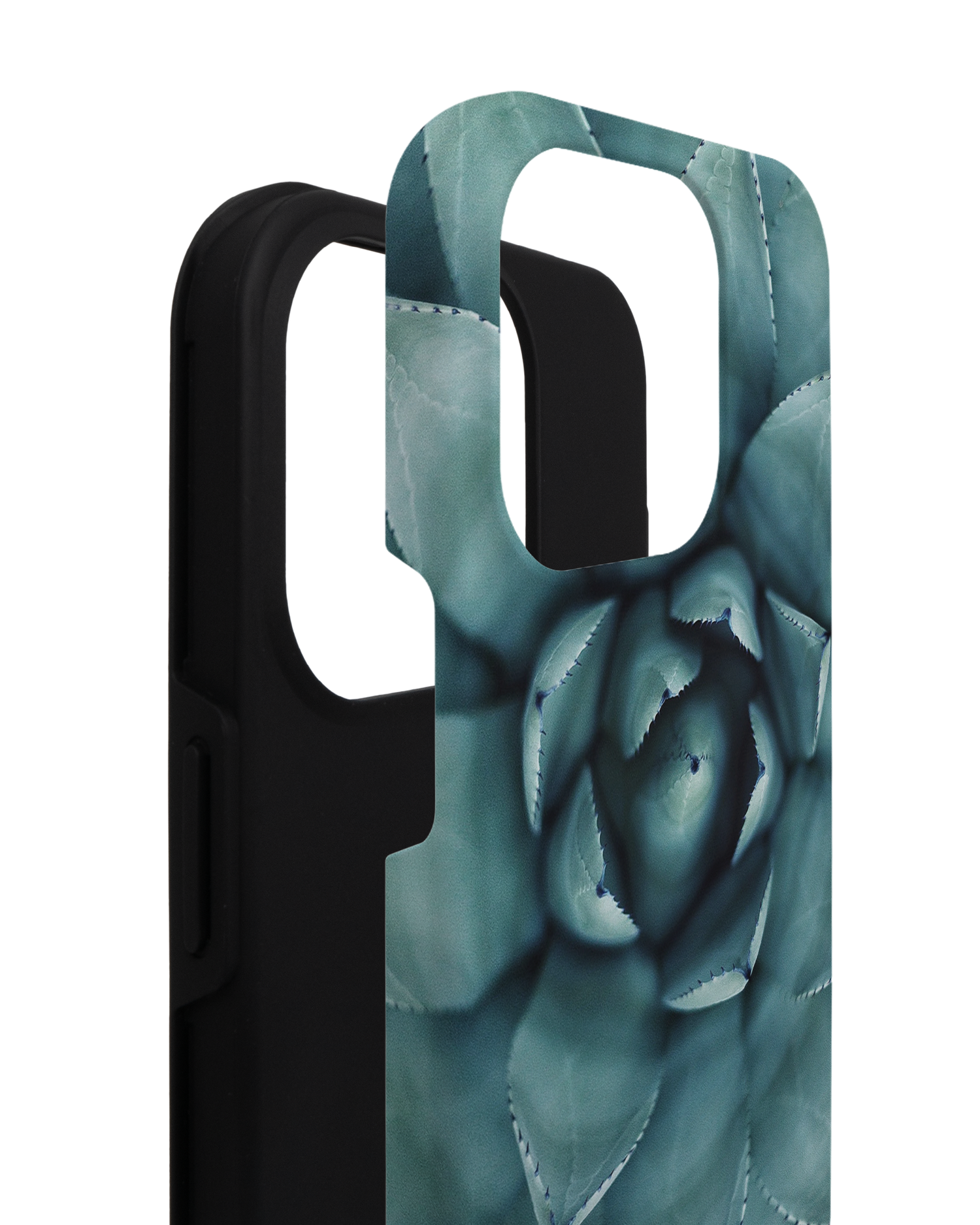 Beautiful Succulent Premium Phone Case for Apple iPhone 14 Pro consisting of 2 parts