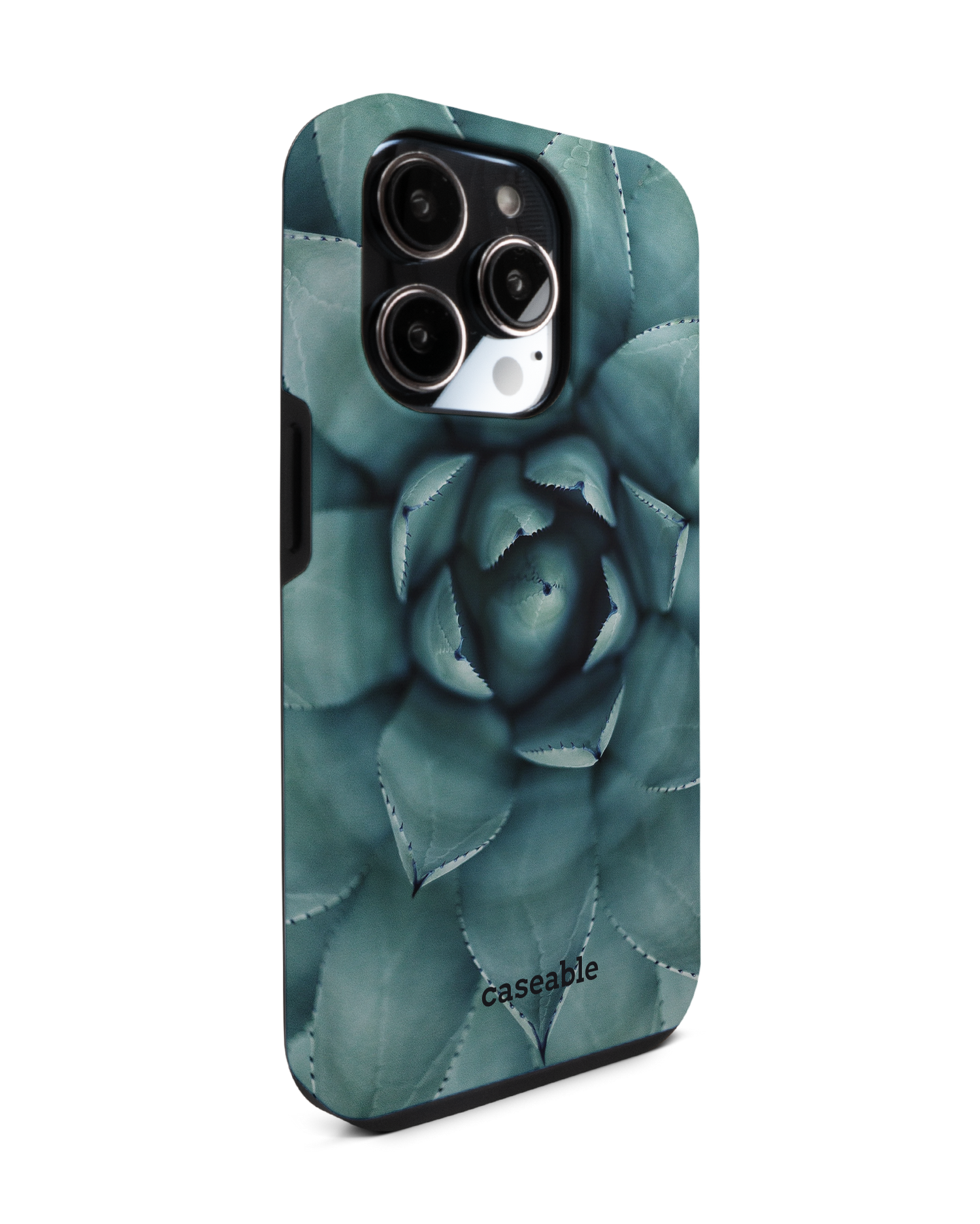 Beautiful Succulent Premium Phone Case for Apple iPhone 14 Pro: View from the left side