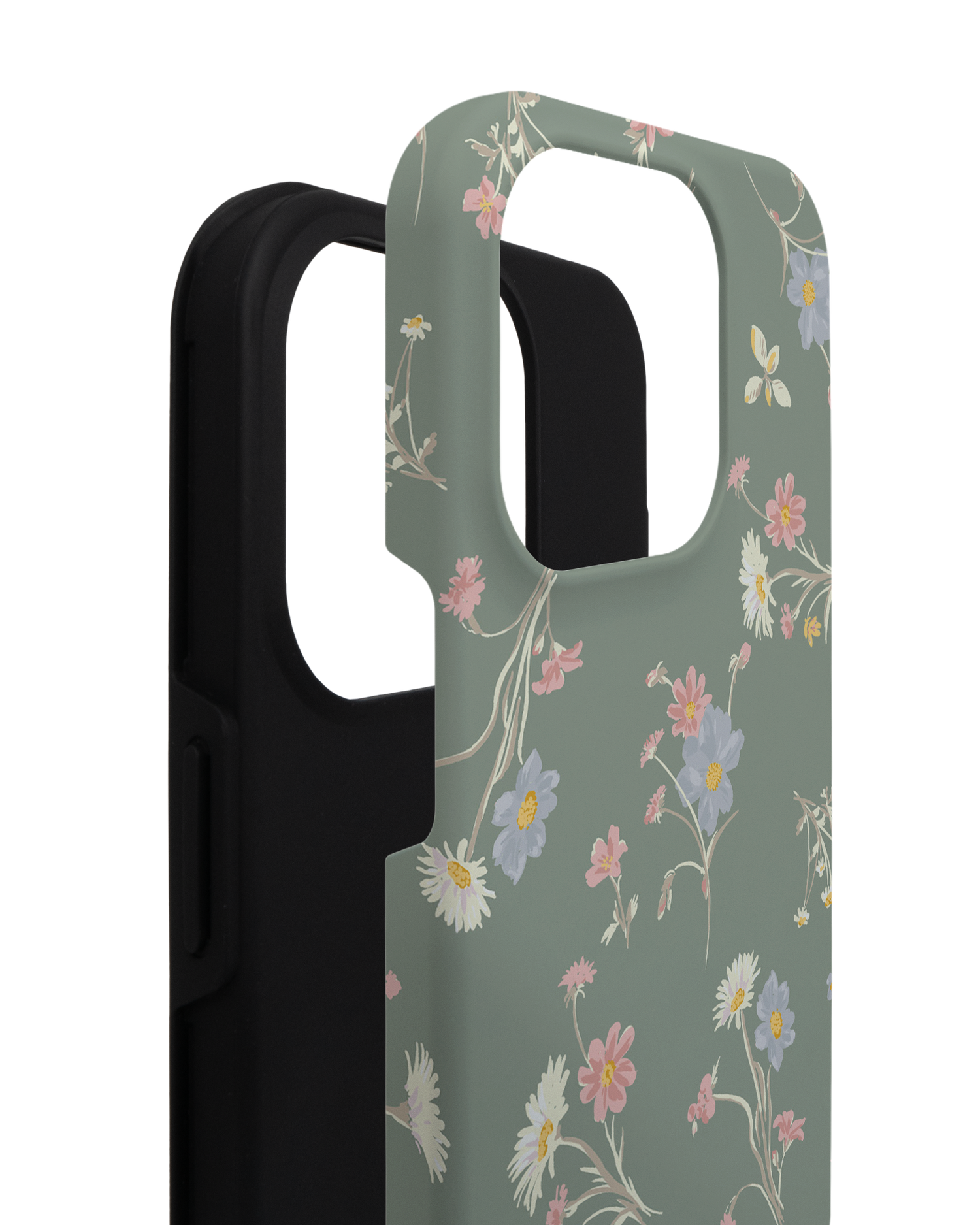 Wild Flower Sprigs Premium Phone Case for Apple iPhone 14 Pro consisting of 2 parts