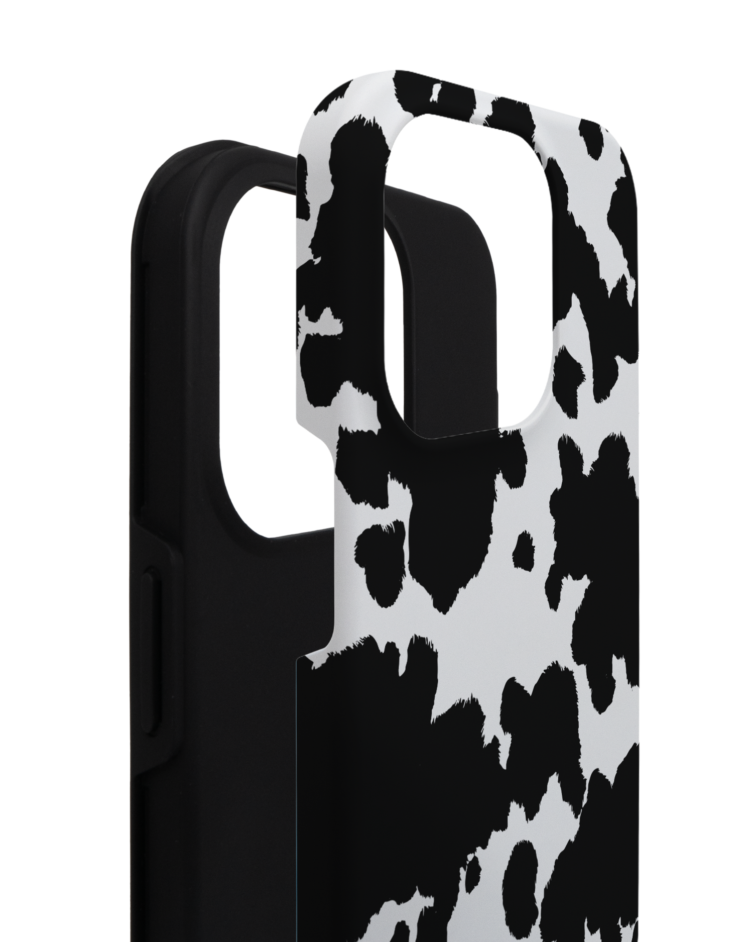 Cow Print Premium Phone Case for Apple iPhone 14 Pro consisting of 2 parts
