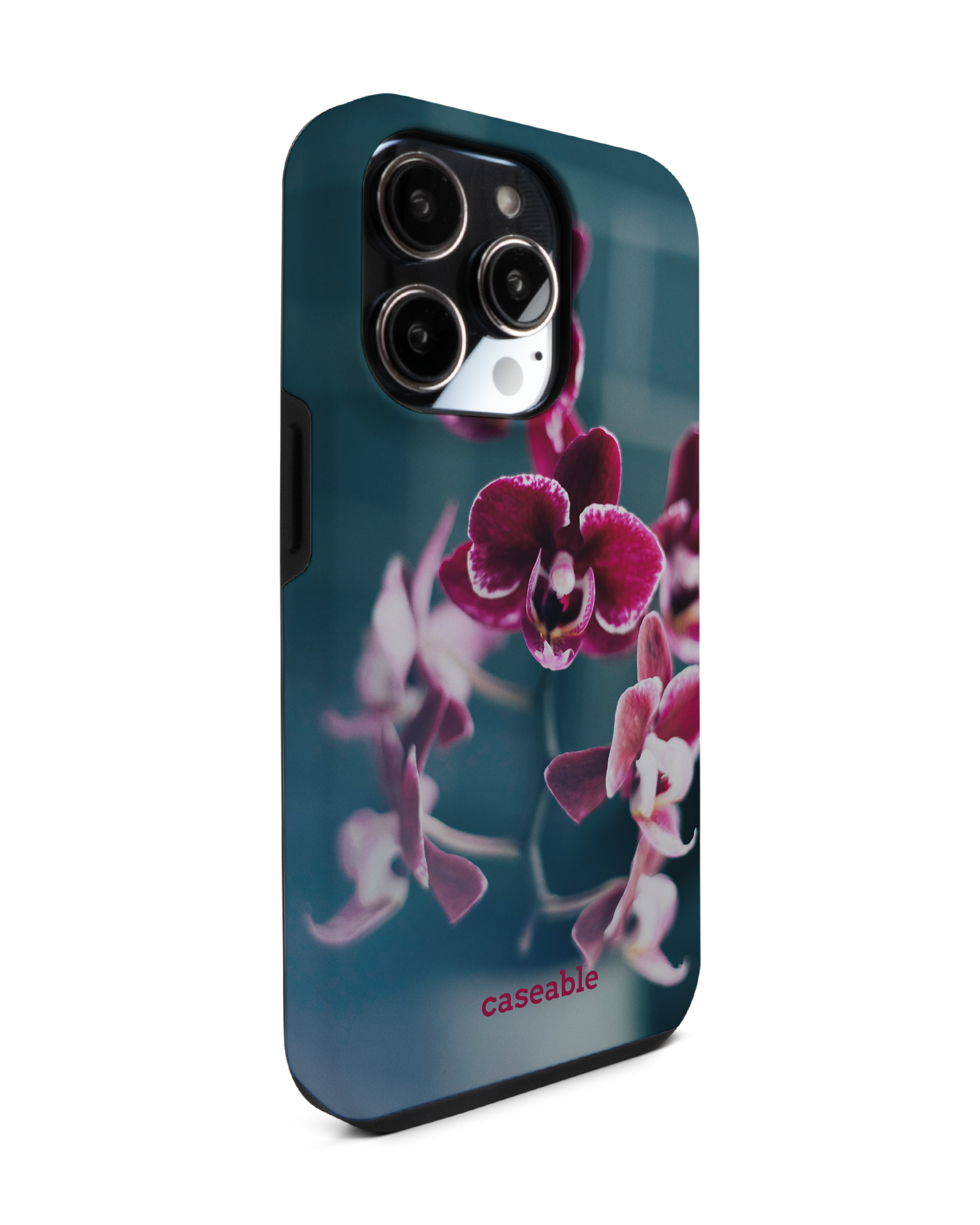 Orchid Premium Phone Case for Apple iPhone 14 Pro: View from the left side