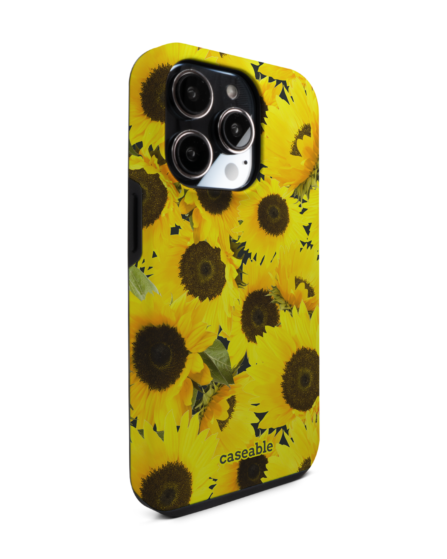 Sunflowers Premium Phone Case for Apple iPhone 14 Pro: View from the left side