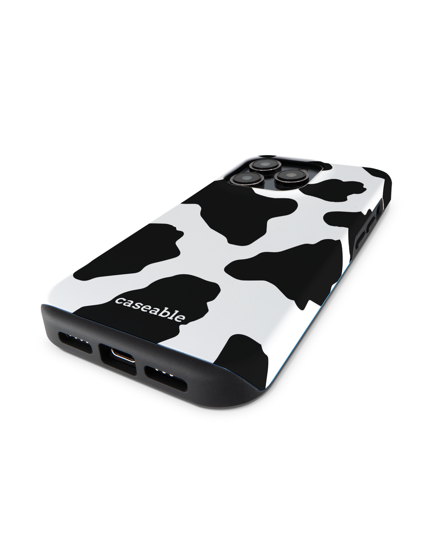 Cow Print 2 Premium Phone Case for Apple iPhone 14 Pro: Lying