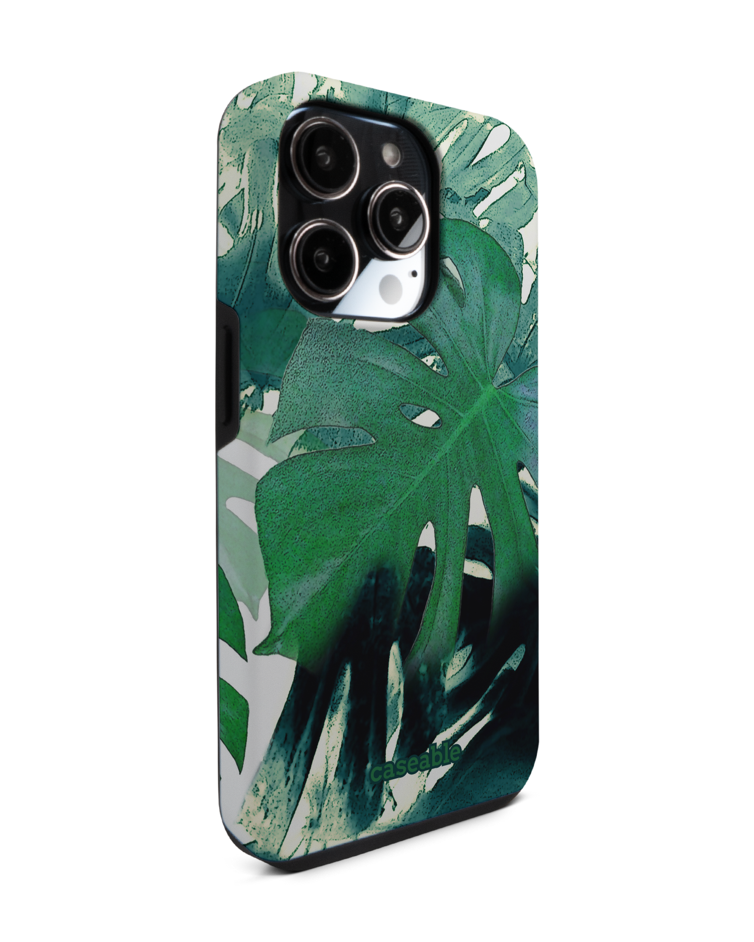 Saturated Plants Premium Phone Case for Apple iPhone 14 Pro: View from the left side