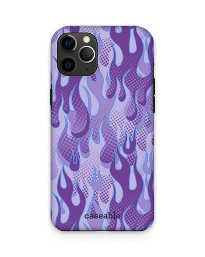 Purple Flames Premium Phone Case Apple iPhone 11 Pro