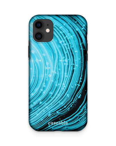 Turquoise Ripples Premium Phone Case Apple iPhone 11