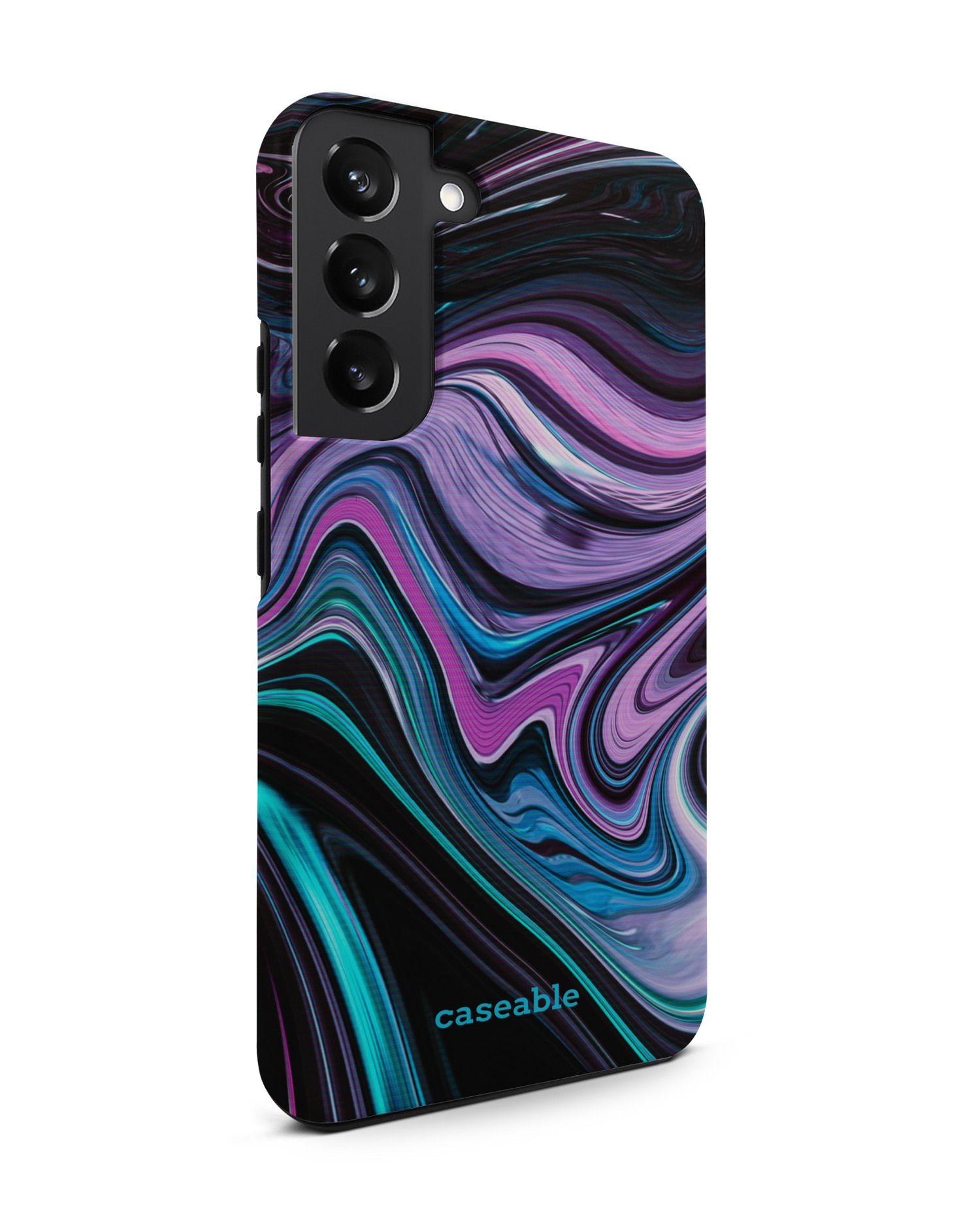 Digital Swirl Premium Phone Case Samsung Galaxy S22 Plus 5G: View from the left side
