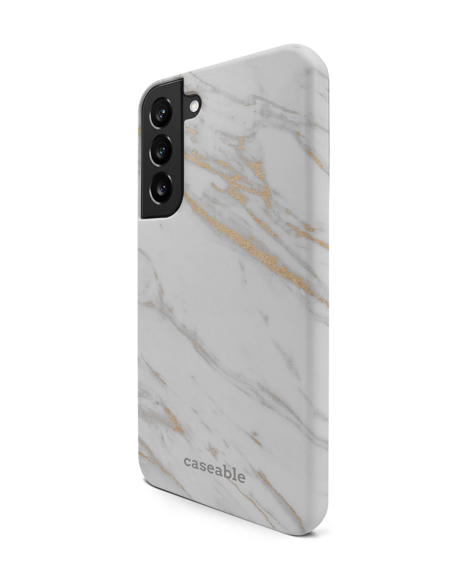 Gold Marble Elegance Premium Phone Case Samsung Galaxy S22 Plus 5G: View from the right side