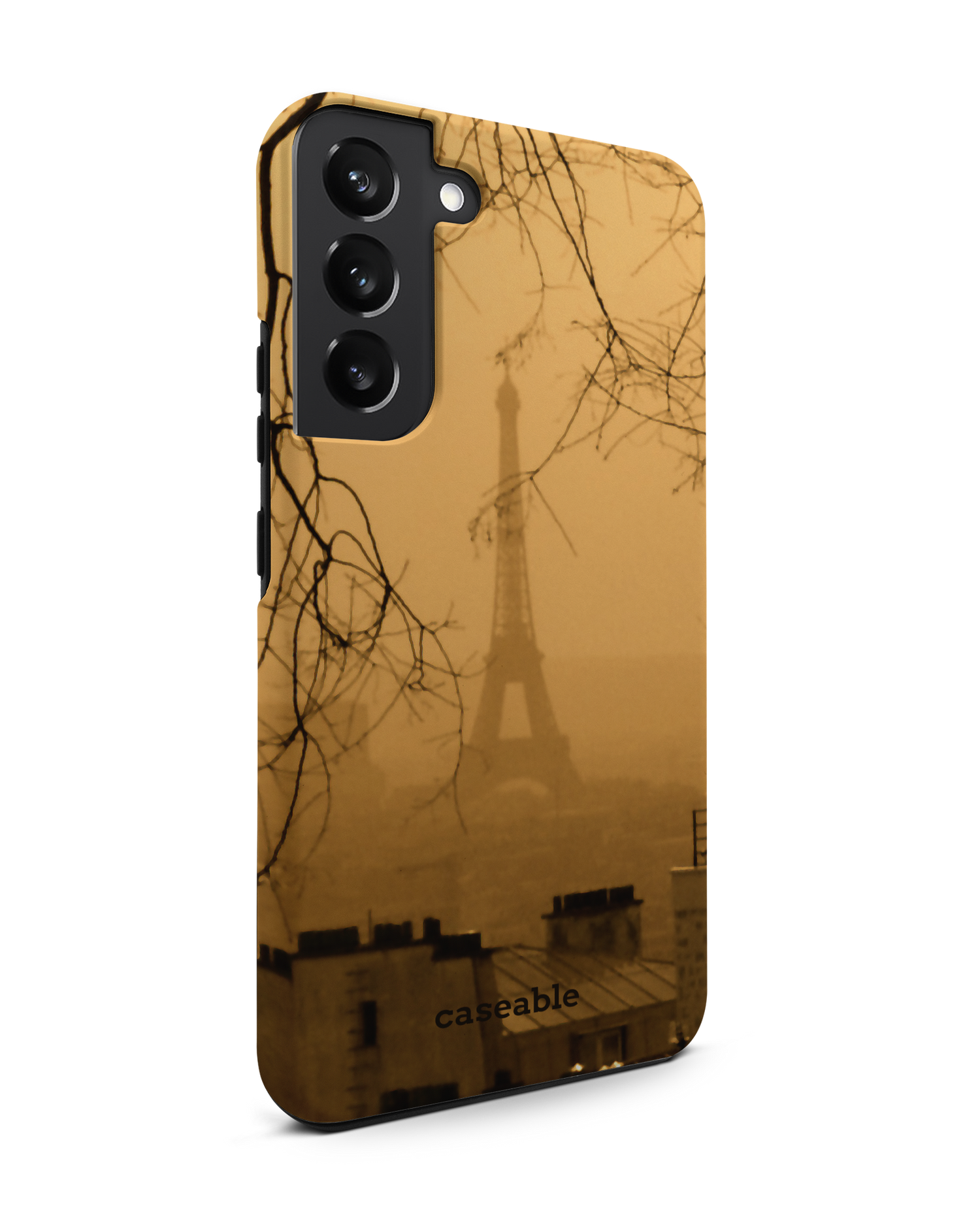 Paris Premium Phone Case Samsung Galaxy S22 Plus 5G: View from the left side