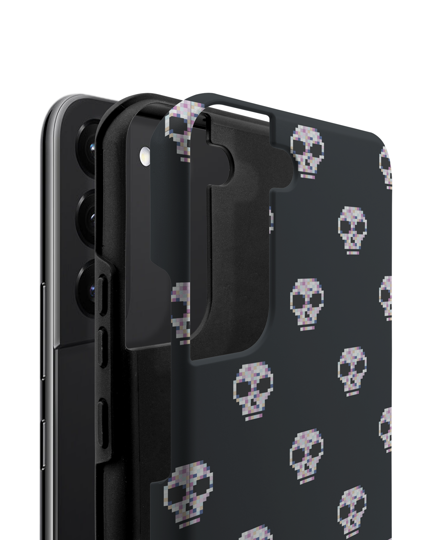 Digital Skulls Premium Phone Case Samsung Galaxy S22 Plus 5G consisting of 2 parts