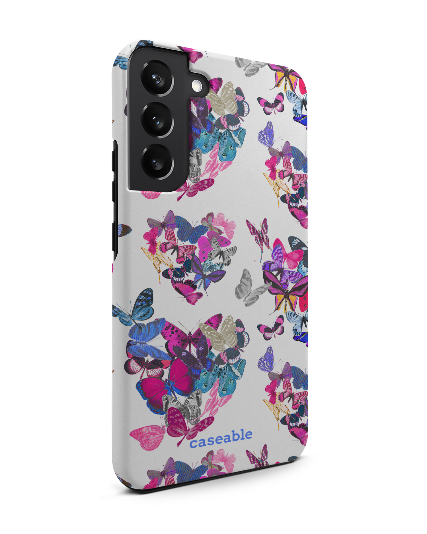 Butterfly Love Premium Phone Case Samsung Galaxy S22 Plus 5G: View from the left side