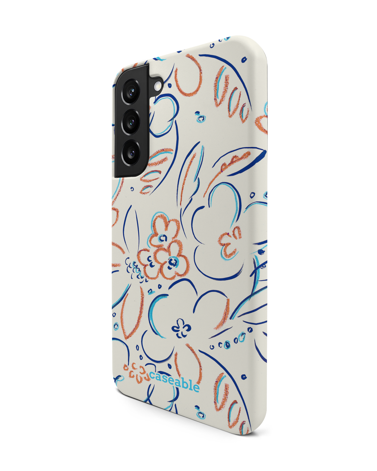 Bloom Doodles Premium Phone Case Samsung Galaxy S22 Plus 5G: View from the right side