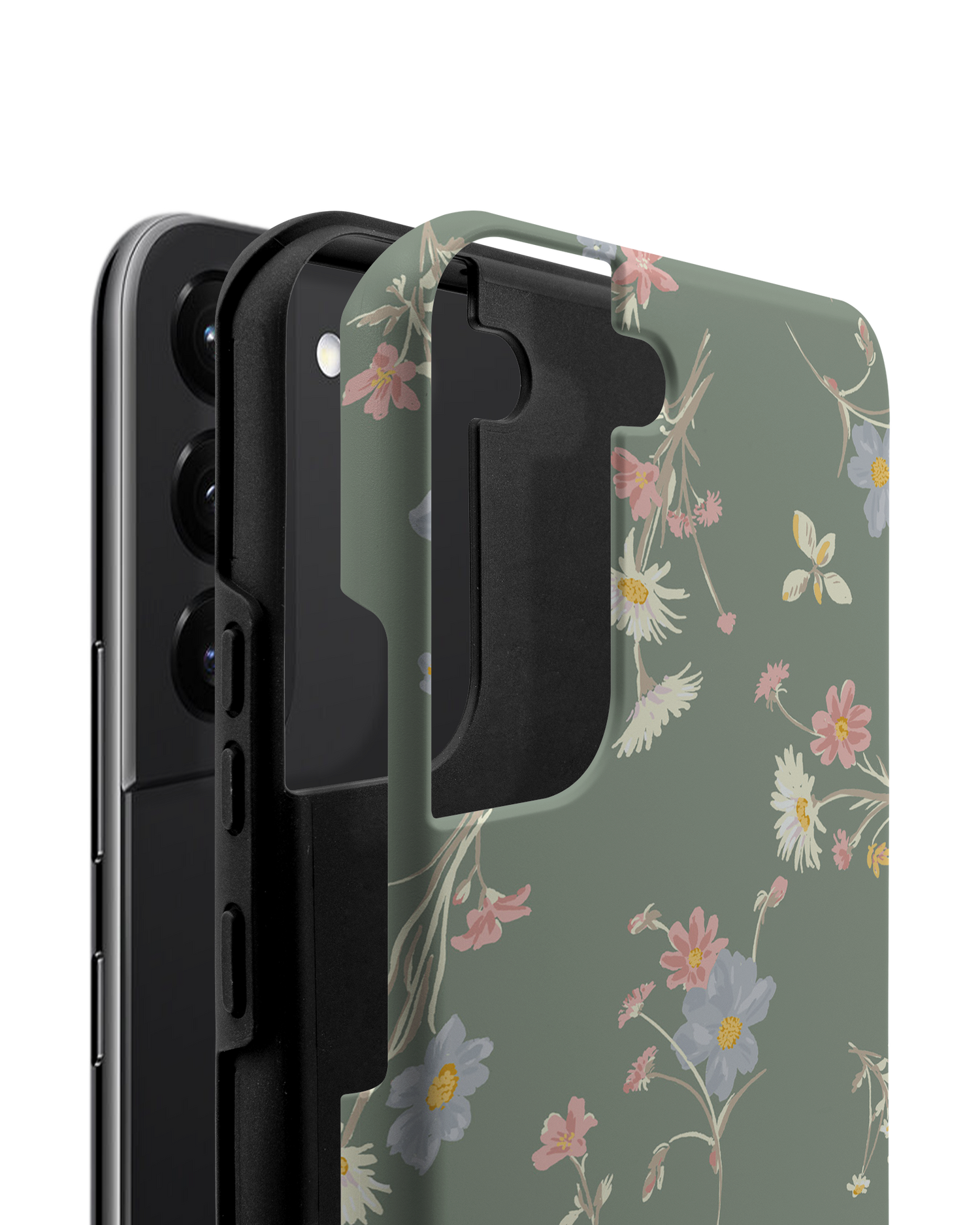 Wild Flower Sprigs Premium Phone Case Samsung Galaxy S22 Plus 5G consisting of 2 parts