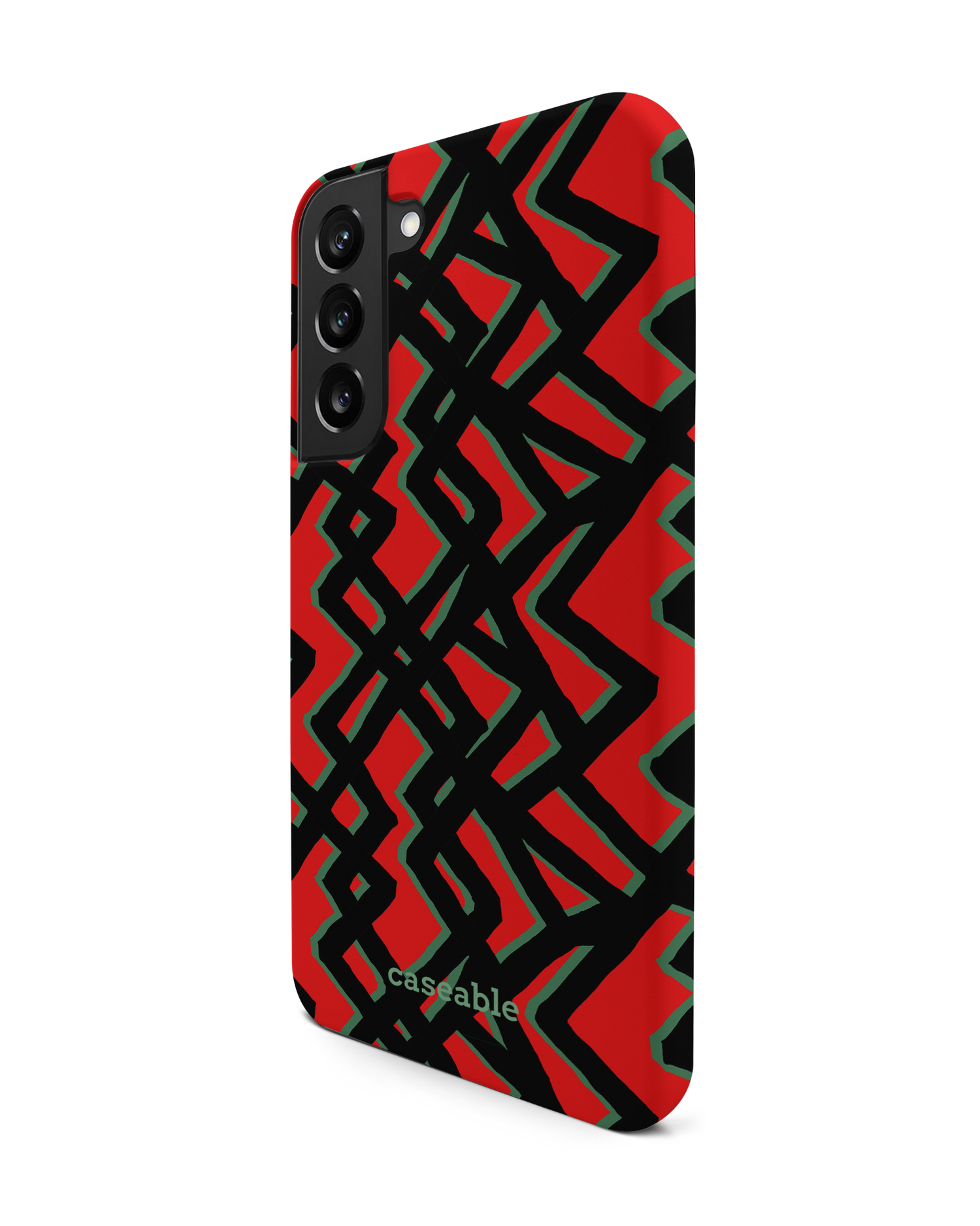 Fences Pattern Premium Phone Case Samsung Galaxy S22 Plus 5G: View from the right side