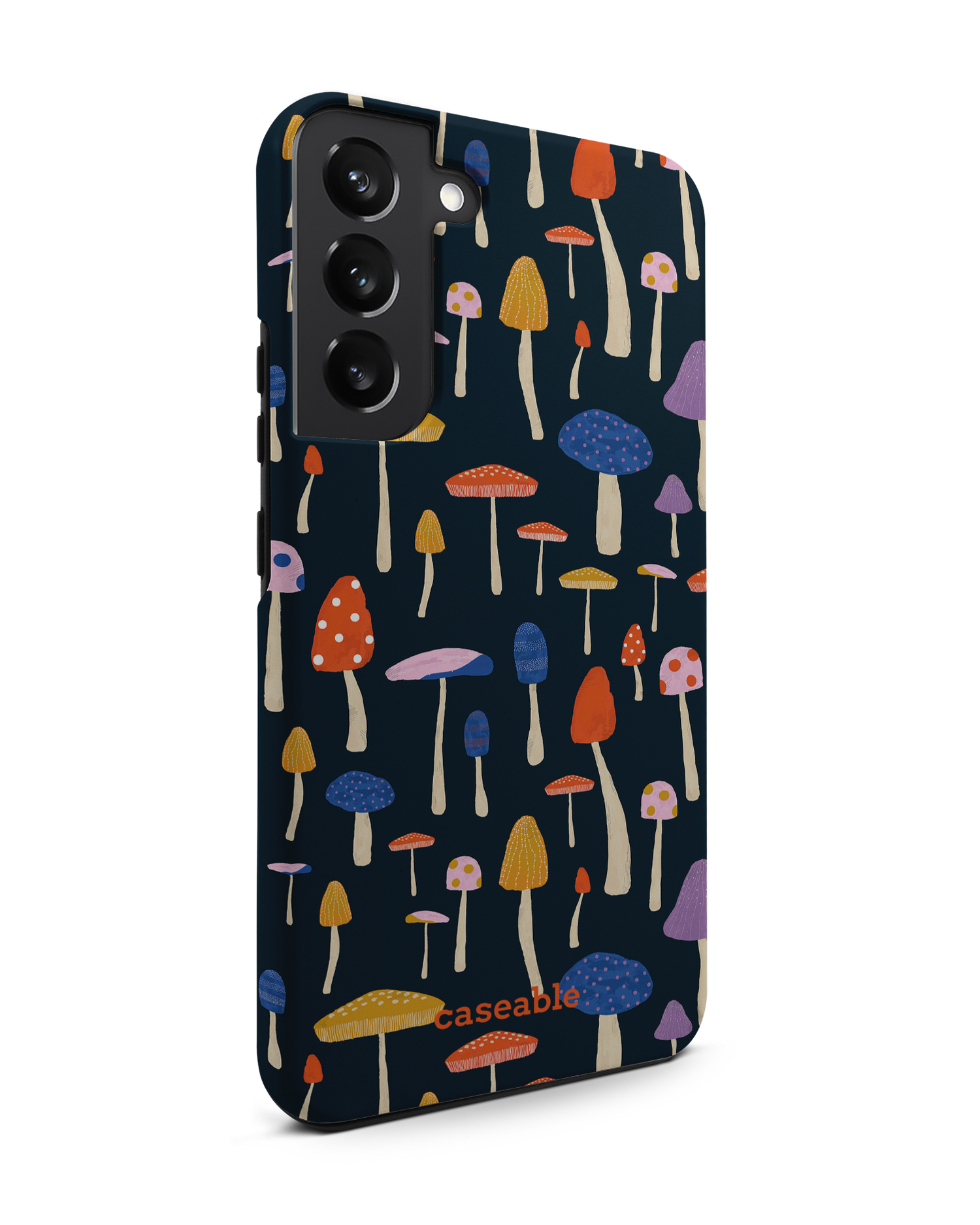 Mushroom Delights Premium Phone Case Samsung Galaxy S22 Plus 5G: View from the left side