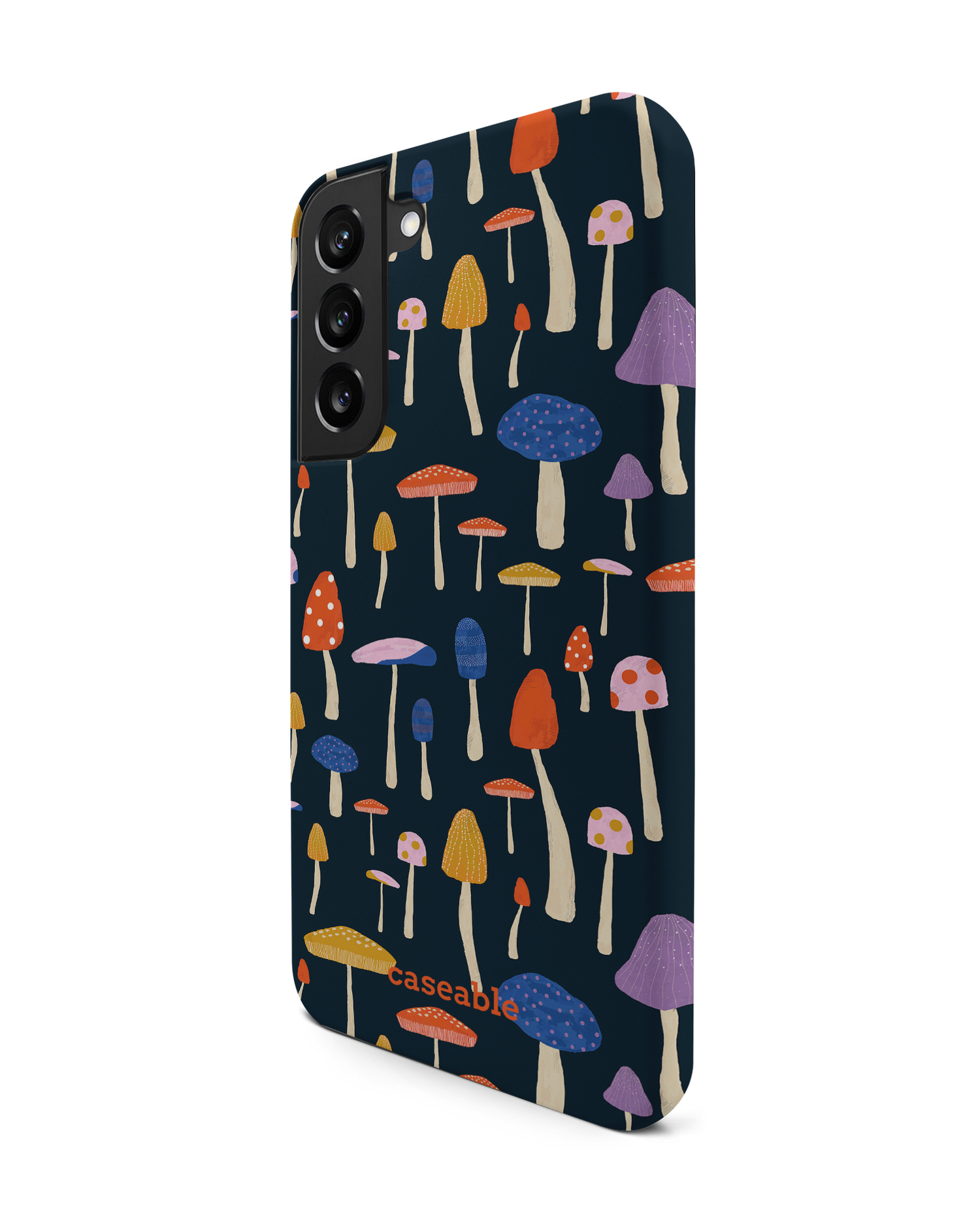 Mushroom Delights Premium Phone Case Samsung Galaxy S22 Plus 5G: View from the right side