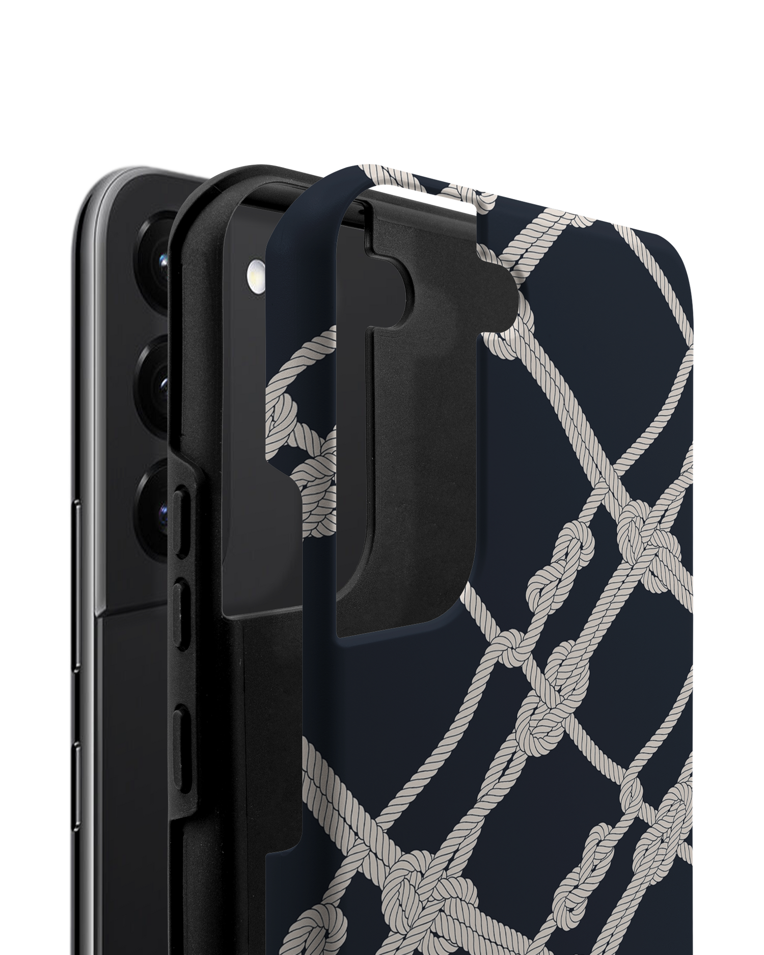 Nautical Knots Premium Phone Case Samsung Galaxy S22 Plus 5G consisting of 2 parts
