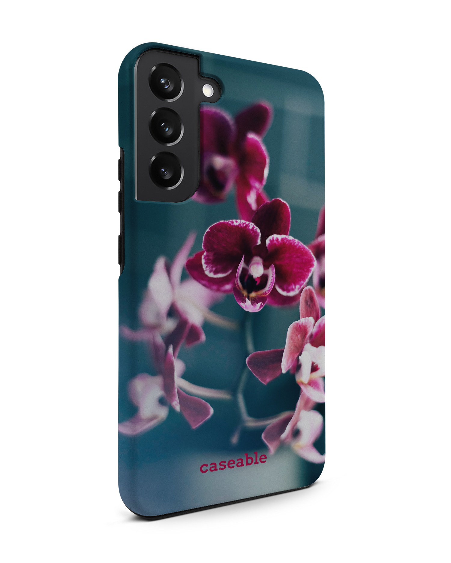 Orchid Premium Phone Case Samsung Galaxy S22 Plus 5G: View from the left side