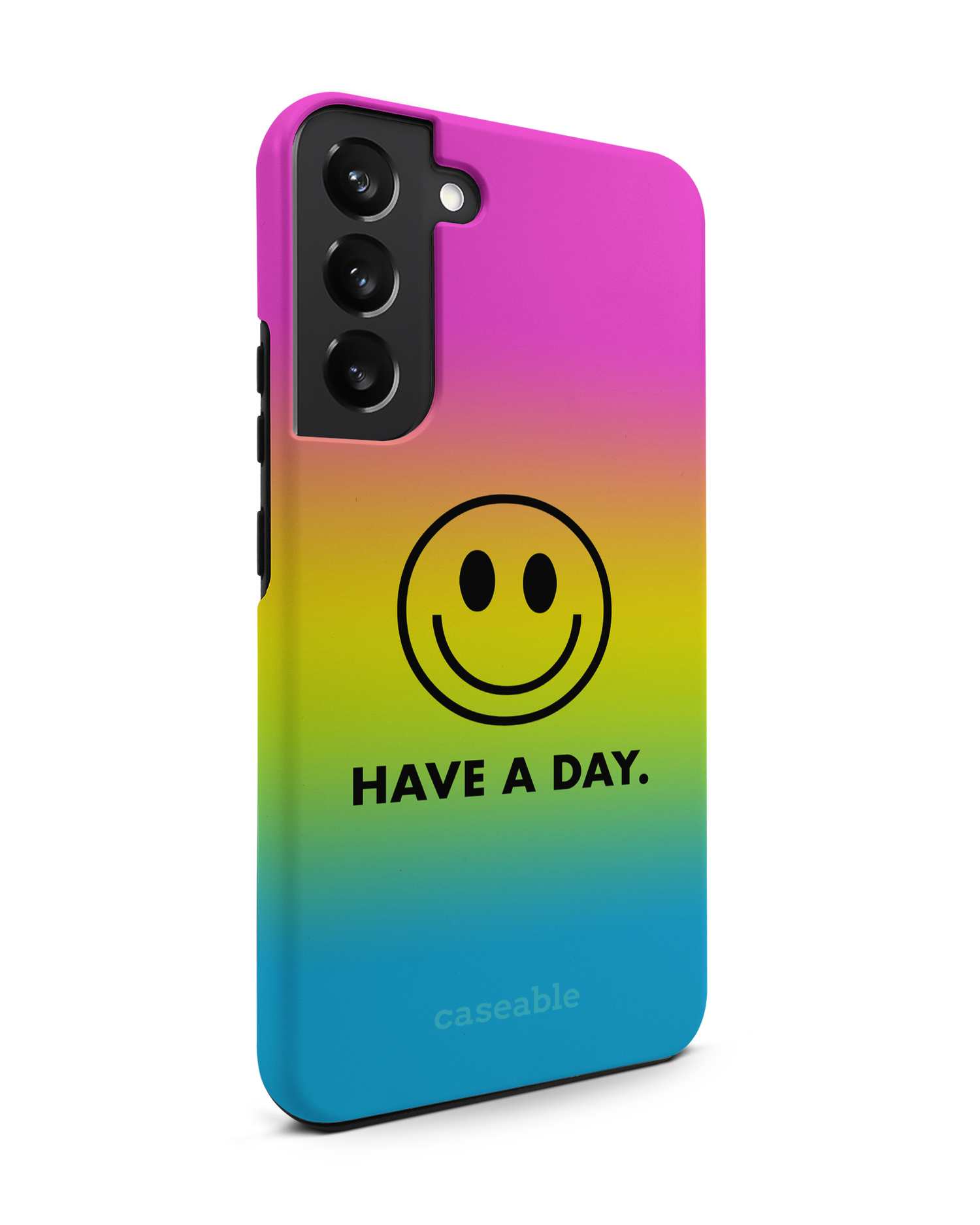 Have A Day Premium Phone Case Samsung Galaxy S22 Plus 5G: View from the left side
